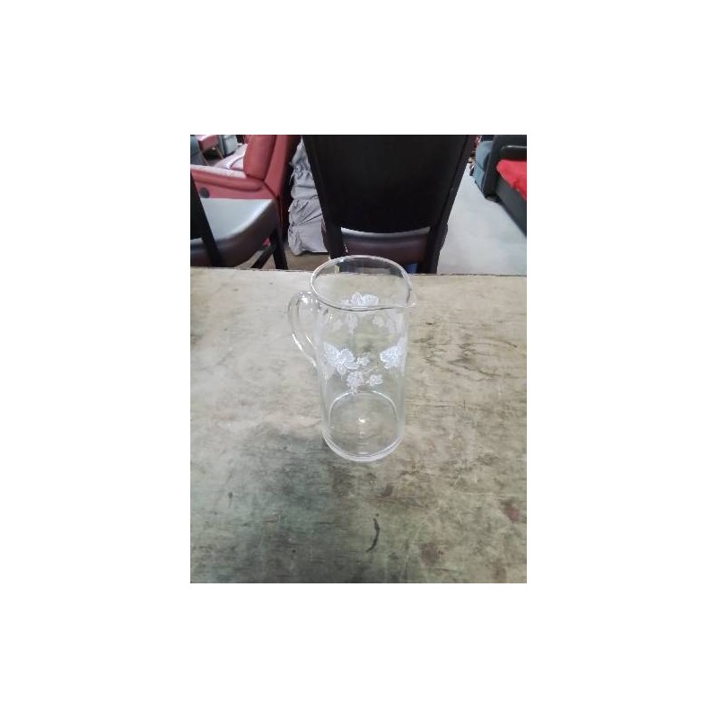 CRUCHE VERRE SOUFFLÉ GRAVÉ 