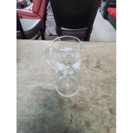 CRUCHE VERRE SOUFFLÉ GRAVÉ 