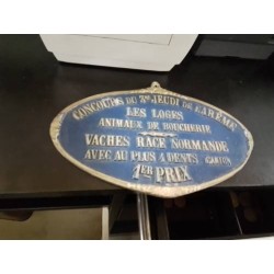 PLAQUE COMICE AGRICOLE LES LOGES MÉTAL 