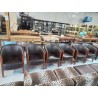 FAUTEUIL CLUB PU CHOCOLAT ET BOIS CLAIR