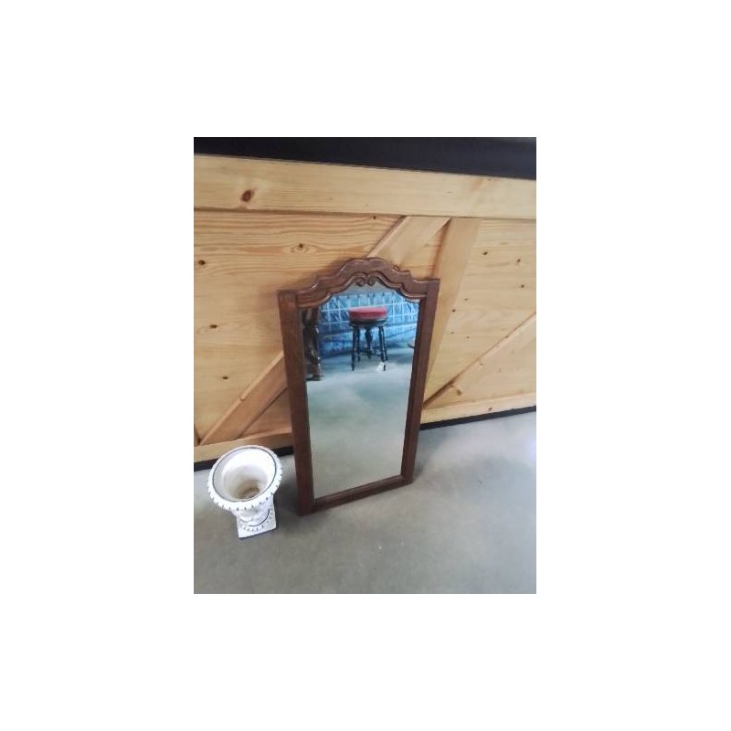 MIROIR RECTANGULAIRE CINTRE BOIS 46X90