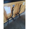 PIETEMENT DE BANC DE JARDIN FONTE ART NOUVEAU XIXE FRÈRES MOREL CHARLEVILLE