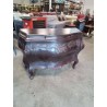 COMMODE GALBÉE BOIS SCULPTÉ BORDEAUX 4 TIROIRS