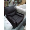 FAUTEUIL RELAX MANUEL PU MARRON CANBY