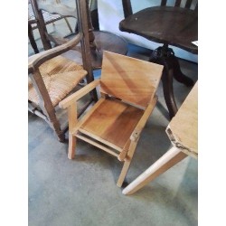 CHAISE ENFANT BOIS CLAIR ANNÉES 50