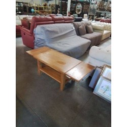 TABLE BASSE RECTANGULAIRE CHENE CLAIR EXTENSIBLE 