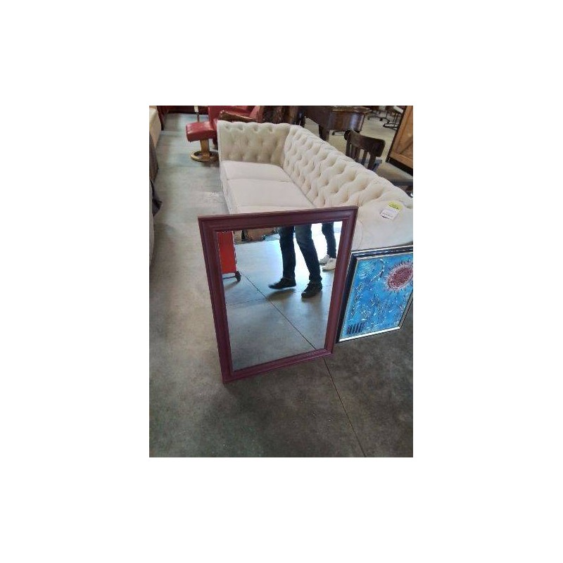 MIROIR RECTANGULAIRE BOIS GRENAT
