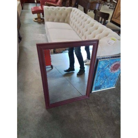 MIROIR RECTANGULAIRE BOIS GRENAT