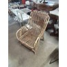FAUTEUIL ROTIN ET VANNERIE ANNÉES 50