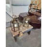 LANTERNE LAITON ET VERRE