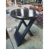 TABOURET PLIANT BOIS NOIR ROGER TALLON ANNÉES 80