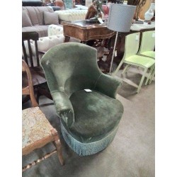 CRAPAUD A FRANGES TISSU BRONZE NAPOLÉON III 