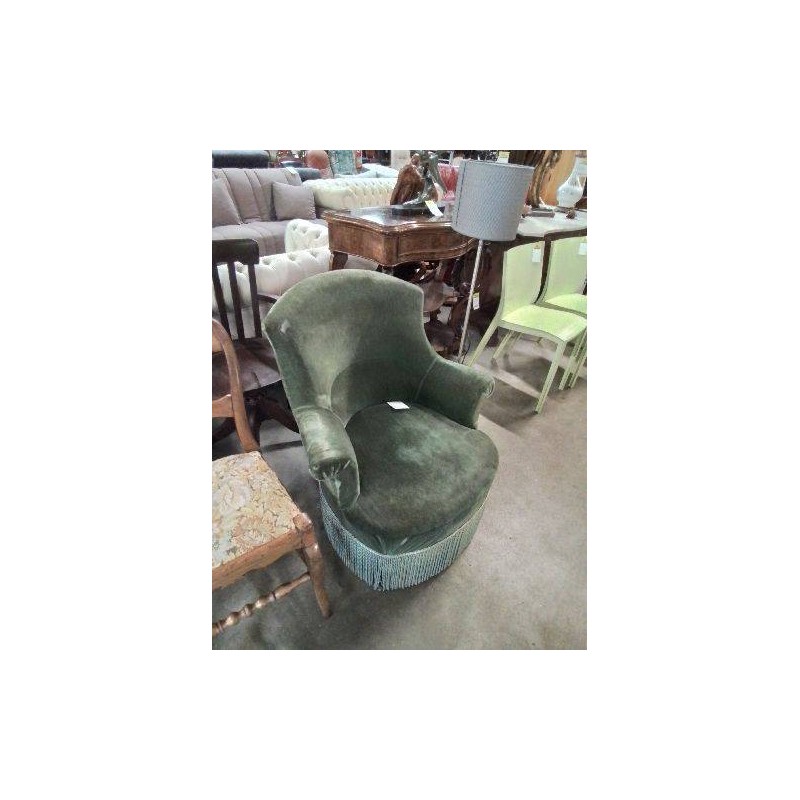 CRAPAUD A FRANGES TISSU BRONZE NAPOLÉON III 