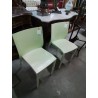 PAIRE DE CHAISES RESINE VERTE SLICK SLICK XO STARCK