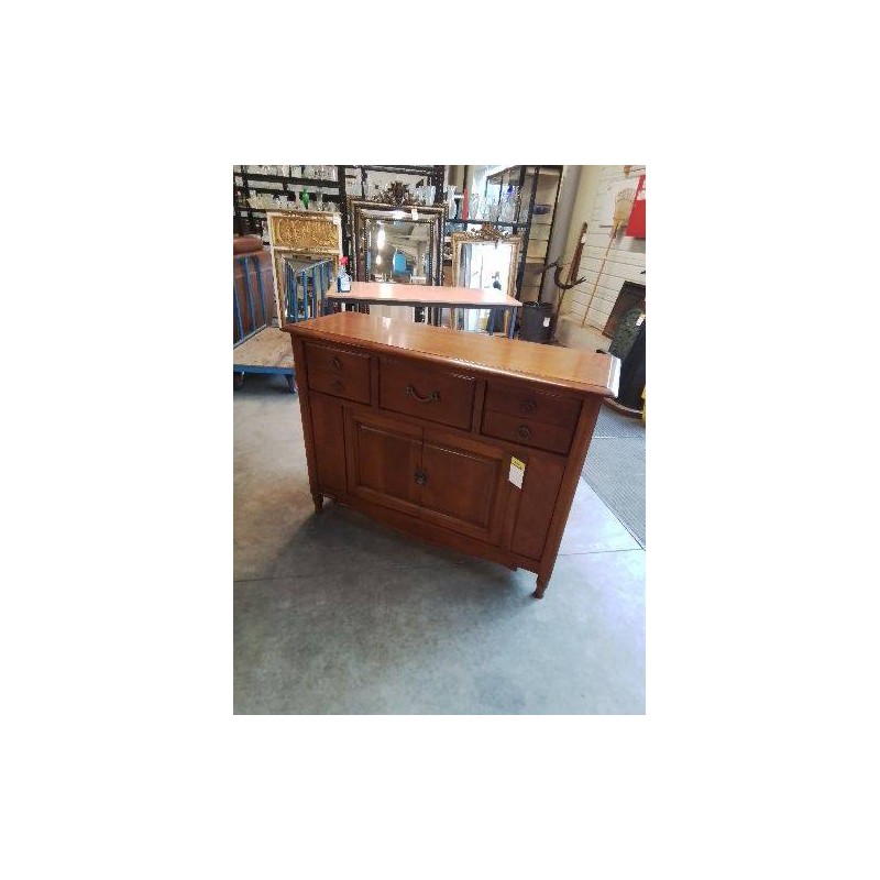 BUFFET BOIS CLAIR 3 TIROIRS 2 PORTES STYLE DIRECTOIRE 