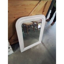 MIROIR CINTRÉ BOIS ÉCRU 