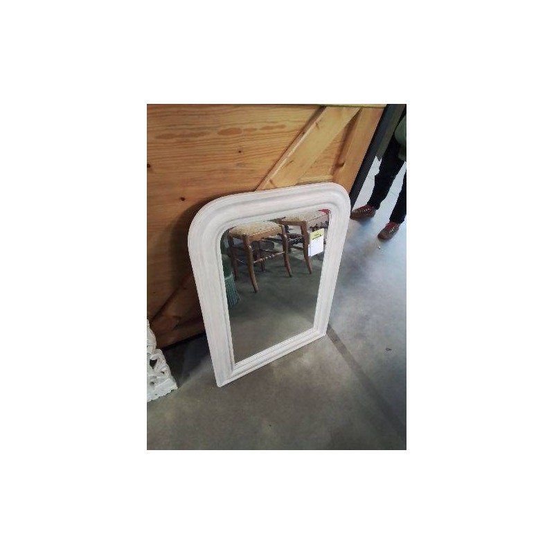 MIROIR CINTRÉ BOIS ÉCRU 