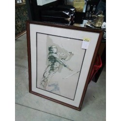 LITHOGRAPHIE NUMÉROTÉE CLAUDE WEISBUCK LE VIOLONISTE 