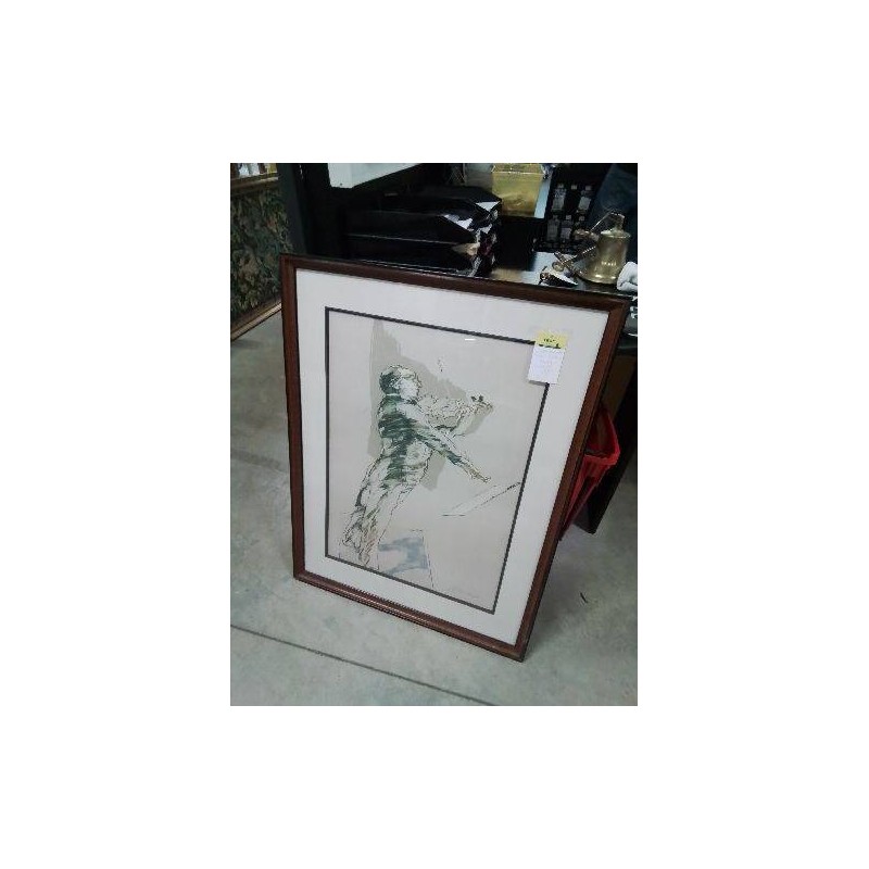 LITHOGRAPHIE NUMÉROTÉE CLAUDE WEISBUCK LE VIOLONISTE 