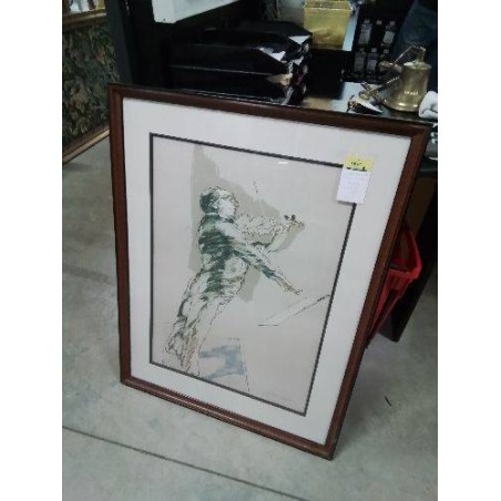 LITHOGRAPHIE NUMÉROTÉE CLAUDE WEISBUCK LE VIOLONISTE 