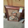 HUILE SUR TOILE PORTRAIT DE  POILU 45X32