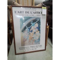 CADRE L\'ART DE L\'AFFICHE DE TOULOUSE LAUTREC A CHERET FONDATION EMILE HUGUES