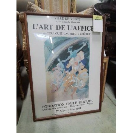 CADRE L\'ART DE L\'AFFICHE DE TOULOUSE LAUTREC A CHERET FONDATION EMILE HUGUES