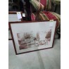 LITHOGRAPHIE NUMÉROTÉE ET CONTRESIGNEE BATEAUX AU PORT 