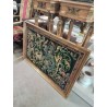 TAPISSERIE LICORNE ET FLEURS CARDE DORÉ 