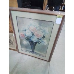 AQUARELLE BOUQUET DE FLEURS MAD LETAILLEUR