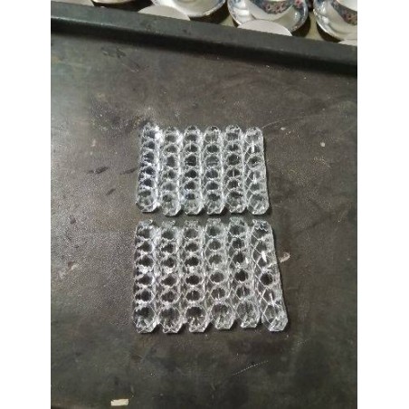 12 PORTE COUTEAUX CRISTAL TAILLÉ 