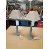 LAMPE BOIS TOURNÉ VERT AJ BEIGE