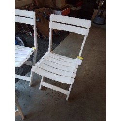 CHAISE PLIANTE DE JARDIN RESINE BLANC AJOURÉ GRANDSOLEIL