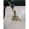 FLAMBEAU AU SATYRE NAPOLÉON III BRONZE CLOISONNÉ ÉMAILLÉ ET MARBRE 