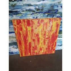 HUILE SUR TOILE ABSTRAIT MARGARETH MAÏNETTI