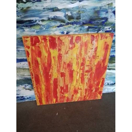 HUILE SUR TOILE ABSTRAIT MARGARETH MAÏNETTI