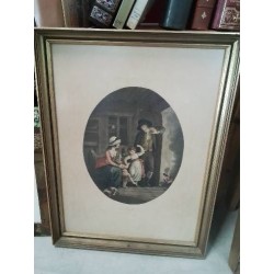 GRAVURE NIGHT PEINT PAR W.HAMILTON GRAVÉ PAR BARTOLOZZI (1728-1815)