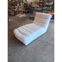 CHAUFFEUSE TISSU BOUCLETTE ECRU LOTUS T200 MAISON DU MONDE