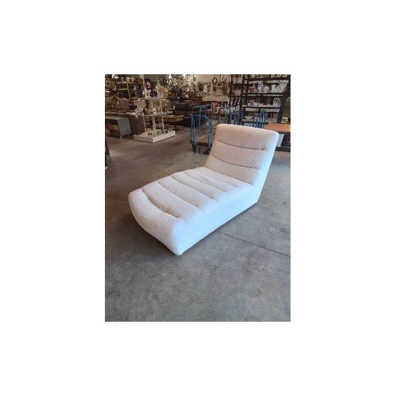 CHAUFFEUSE TISSU BOUCLETTE ECRU LOTUS T200 MAISON DU MONDE