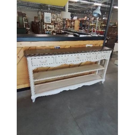 CONSOLE D’ENTRÉE BOIS 3 TIROIRS COUNTRY CORNER PAR INTERIOR’S