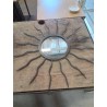 MIROIR SOLEIL FER FORGÉ ANNÉES 50