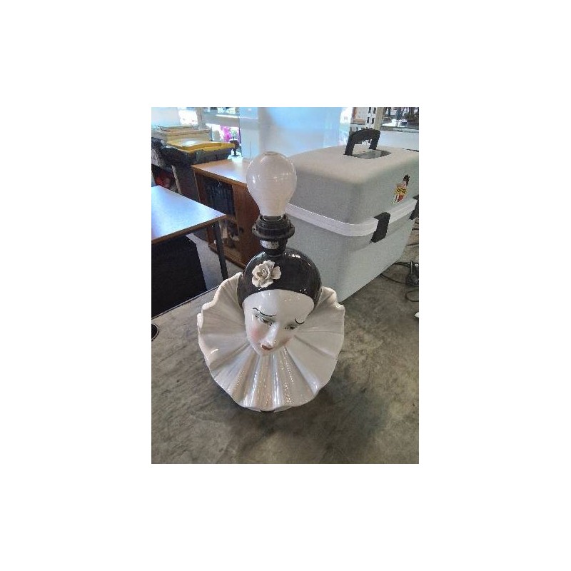 LAMPE PIERROT CÉRAMIQUE 