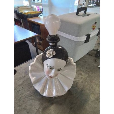 LAMPE PIERROT CÉRAMIQUE 