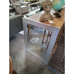 MIROIR RECTANGULAIRE GAINÉ ARGENTÉ 