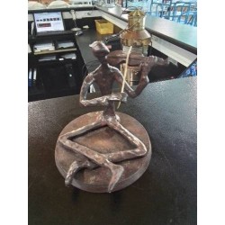 SCULPTURE VIOLONISTE ASSIS BRONZE 