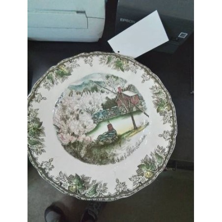 ASSIETTE CÉRAMIQUE JOHNSON BROS ENGLAND THE FRIENDLY VILLAGE 