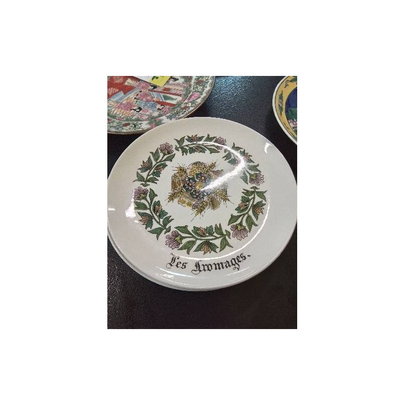 6 ASSIETTES A FROMAGE CÉRAMIQUE GIEN