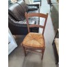 CHAISE BOIS PAILLÉ DOSSIER 2 BARREAUX 