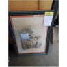 GRAVURE FEMME ET SA FILLE F.GRENIER