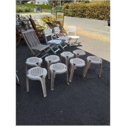 TABOURET DE JARDIN RÉSINE...